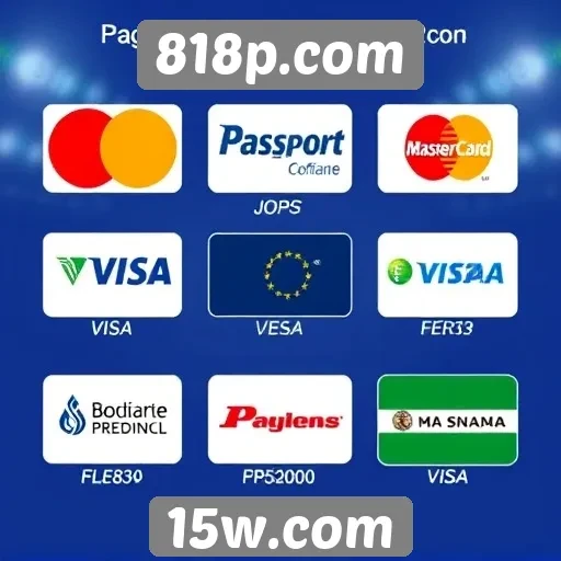 Opcões de pagamento disponíveis no 818p.com